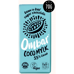 Ombar Raw Organic Chocolate - 55% Coco Mylk - 10 x 70g